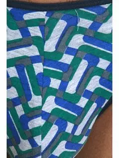 Комфортные слипы из хлопковой ткани с разноцветным принтом синего цвета DARKZONE RTDZN6519